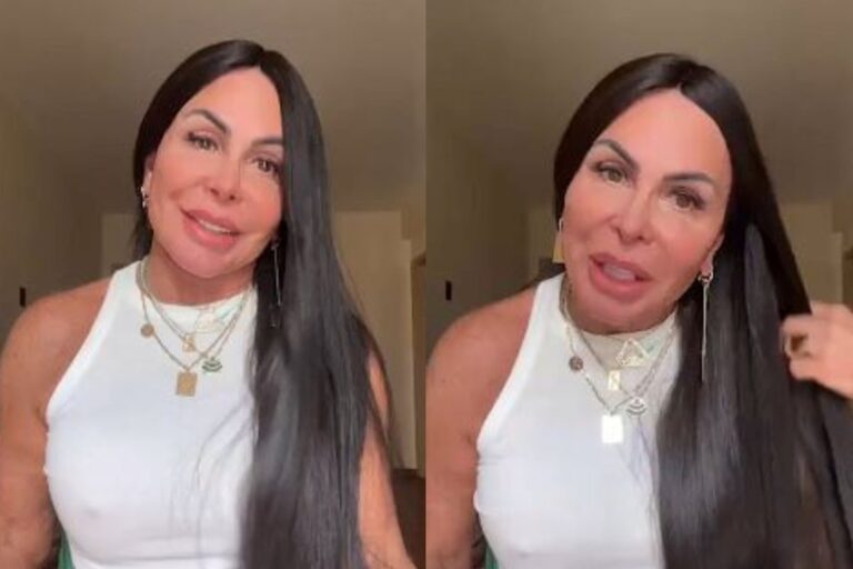 Gretchen renova o visual com mega hair e responde às críticas: “Vida infeliz”