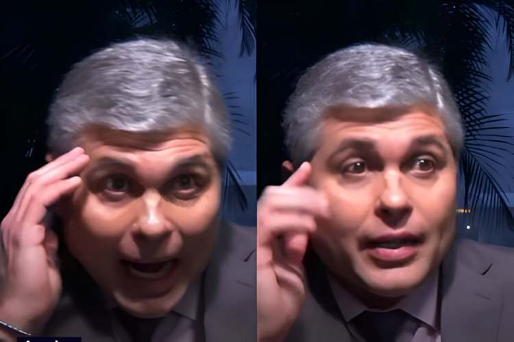 Que sufoco! No ‘Brasil Urgente’, Joel Datena leva susto durante cobertura de temporal em São Paulo: “Caramba”