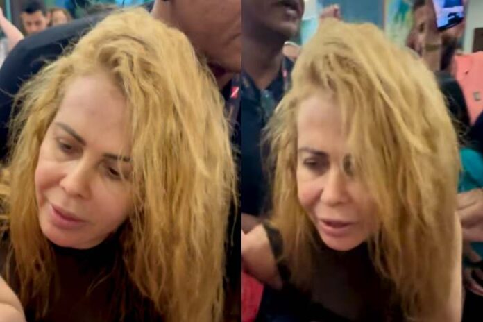 Joelma A cantora Joelma chegando no show (Reprodução: Instagram)