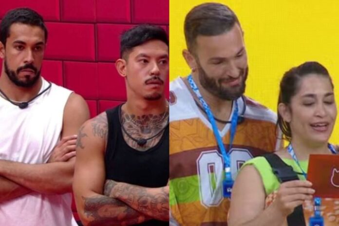 Maike e Gabriel recebem Castigo do Monstro no BBB25 Maike e Gabriel recebem Castigo do Monstro no BBB25