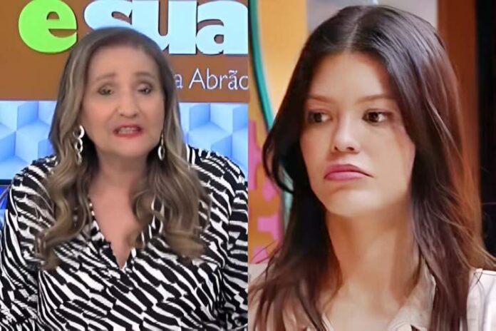 Sonia Abrão comentando sobre a atitude de Vitória Strada no BBB (Reprodução: RedeTV/ TV Globo)