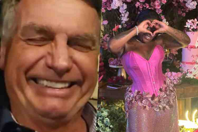 Bolsonaro faz surpresa para Jojo Todynho com chamada de vídeo durante o aniversário dela
