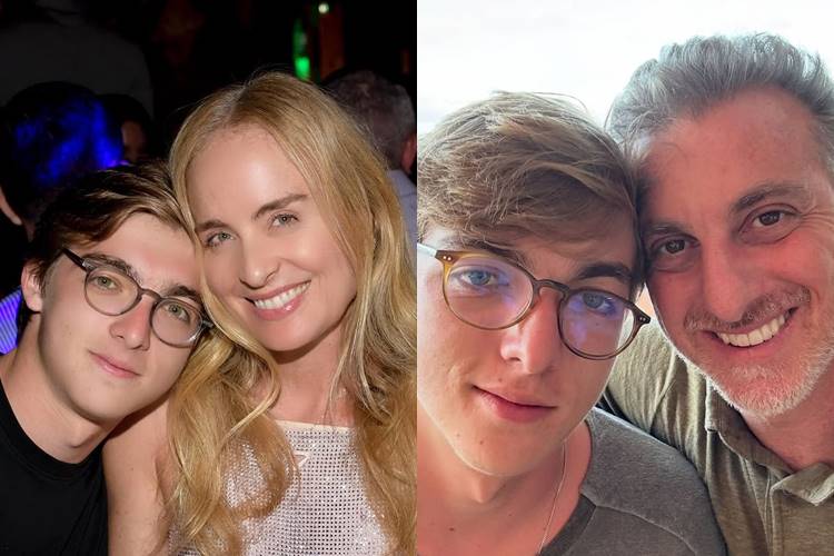 Angélica e Huck com Joaquim