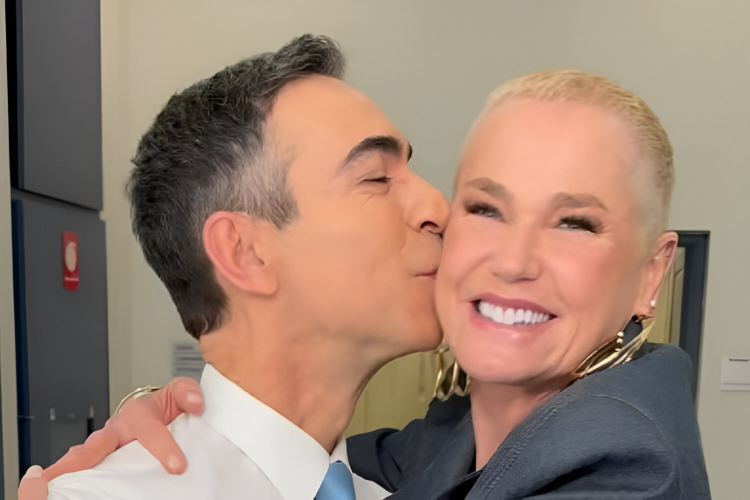 César Tralli e Xuxa Meneghel (Reprodução: Instagram)