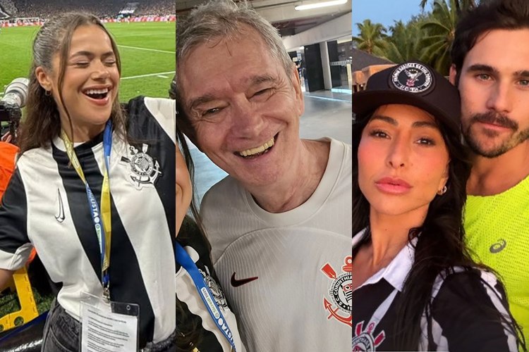 Serginho Groisman, Sabrina Sato e mais famosos celebram título do Corinthians no Paulistão 2025