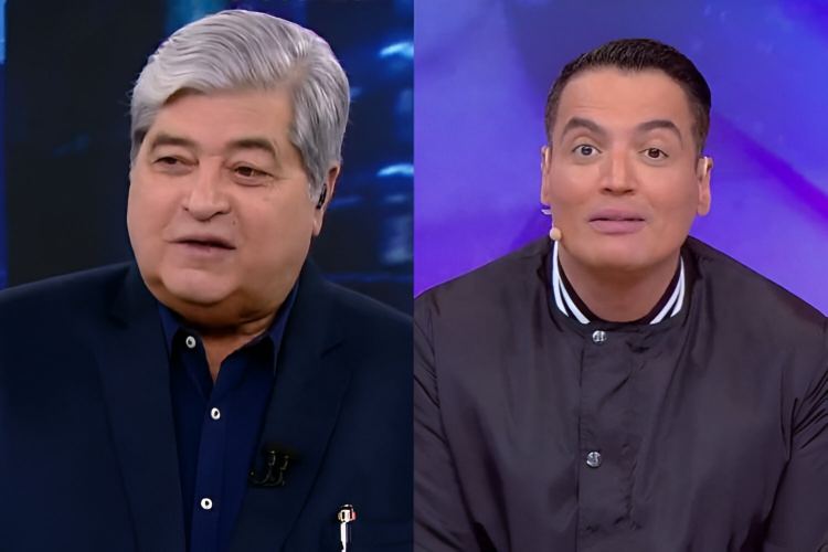 Datena e Léo Dias (Reprodução: SBT)