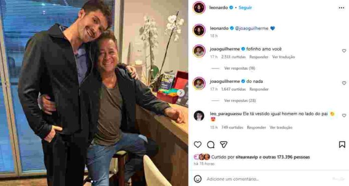 Publicação de Leonardo (Reprodução/Instagram)