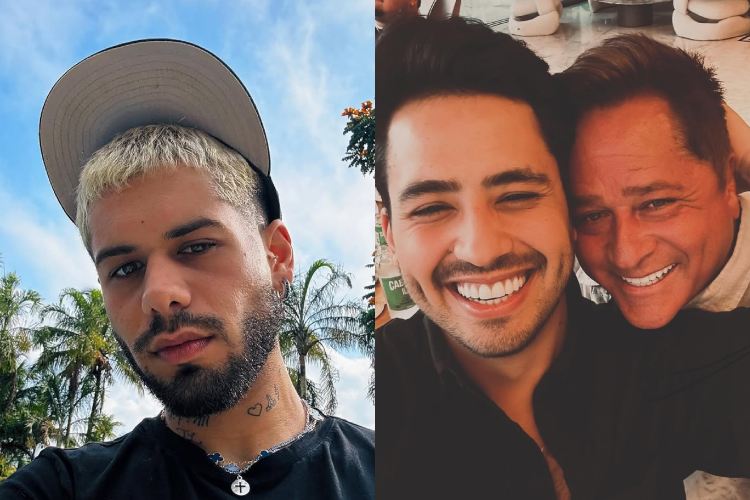 Zé Felipe, Matheus Vargas e Leonardo (Reprodução: Instagram)