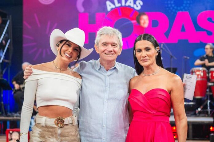 Altas Horas - Ana Castela, Serginho Groisman e Michele Castela Altas Horas - Ana Castela, Serginho Groisman e Michele Castela