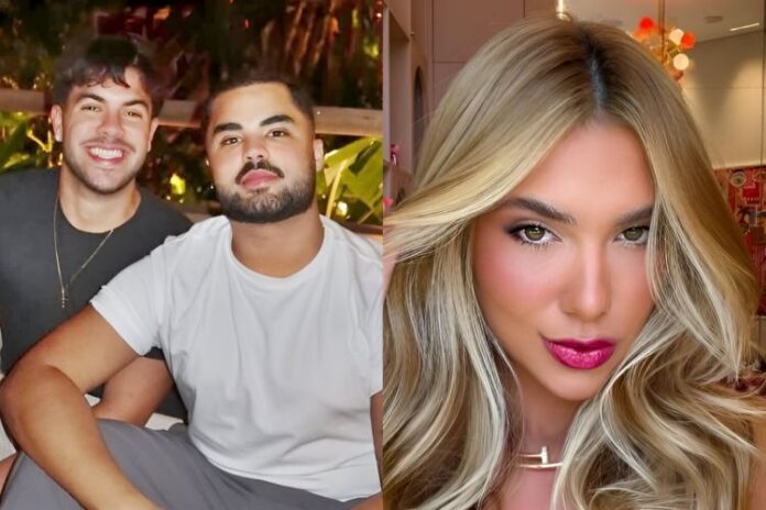 Alváro, Lucas Guedez e Virgina Fonseca (Instagram/Montagem: Área Vip)