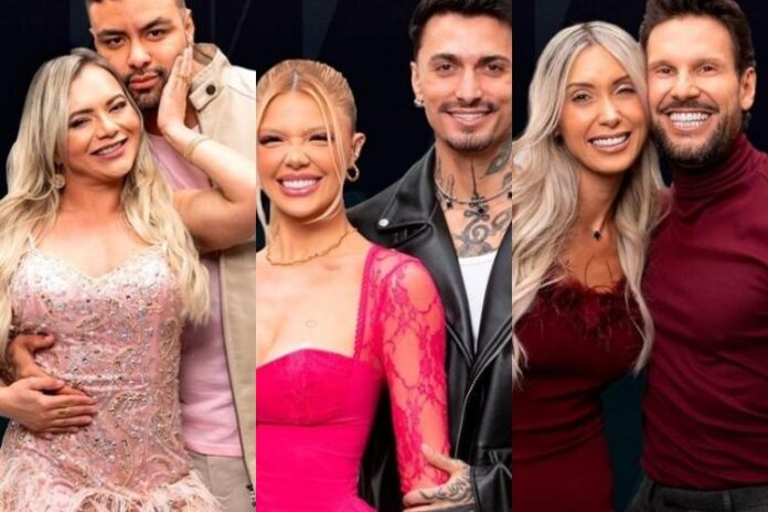Ana Paula e Antony, Gi e Diego e Talira e Rafa (Montagem/Área VIP/Record)