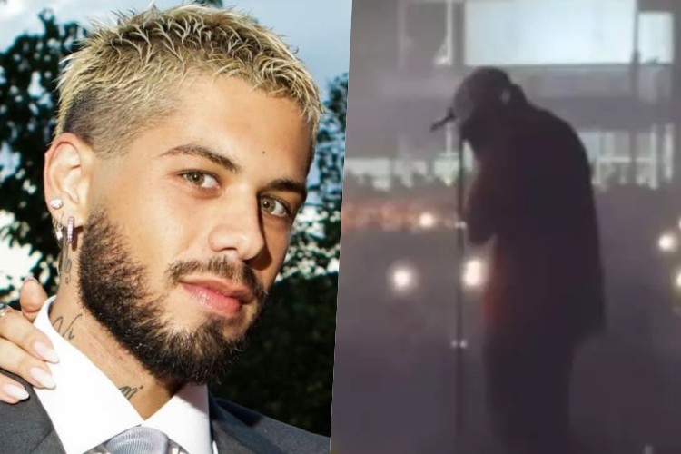 Zé Felipe cai em choro durante show após fim de casamento com Virginia; veja o vídeo