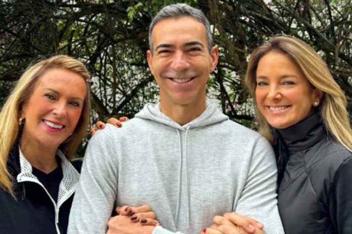 César Tralli, Helô Pinheiro e Ticiane Pinheiro