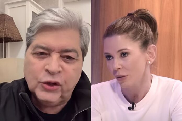Datena e Daniela Beyruti Datena e Daniela Beyruti (Reprodução: Instagram/Youtube)