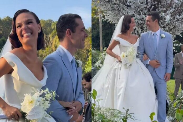 Isis Valverde e Marcus Buaiz se casando (Montagem/Área VIP/Instagram)