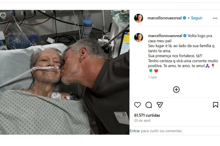 Marcello Novaes e o pai