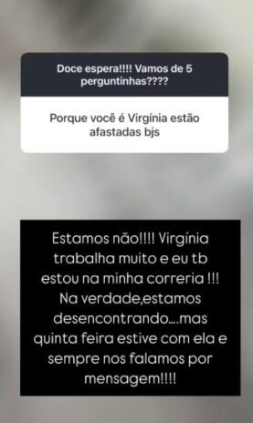 Poliana Rocha respondendo a curiosidade dos fãs (Reprodução: Instagram)