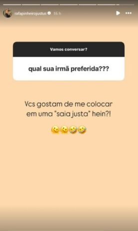 Postagem de Rafaella Justus