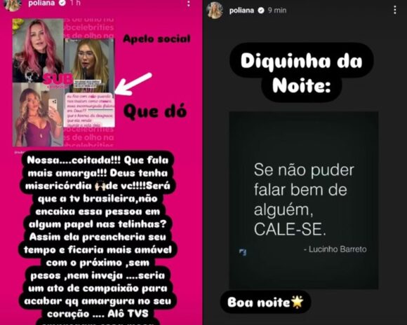 Posts de Poliana - Stories Instagram