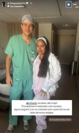Post do médico com Rafaella Santos (Reprodução: Instagram)