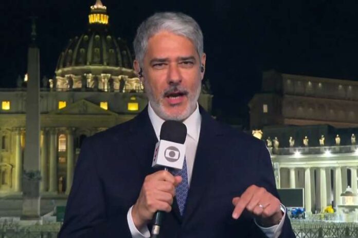 William Bonner direto de Roma (Reprodução/Globo)