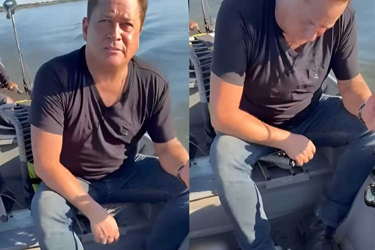 Sertanejo Leonardo passa por perrengue durante pescaria: ‘Tá fácil não’