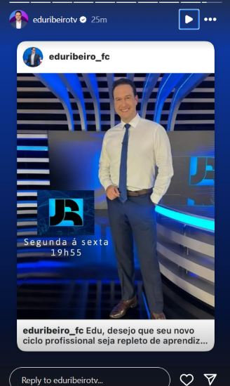Eduardo Ribeiro quebra silêncio após virar âncora do 'Jornal da Record ...