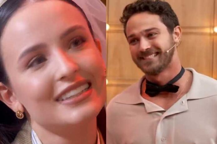 Dia dos Namorados: Larissa Manoela surpreende marido ao vivo no 'Encontro': É real'