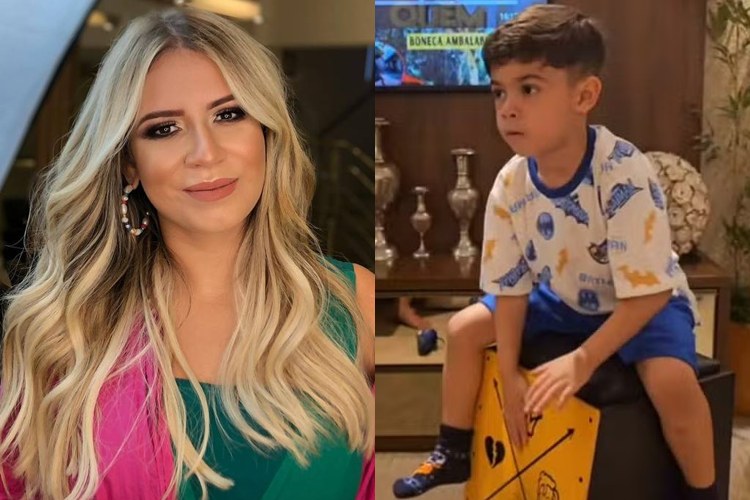 Léo, filho de Marília Mendonça, emociona ao tocar música da mãe