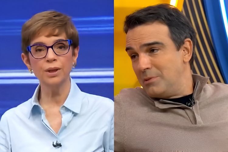 Renata Lo Prete alfineta Tadeu Schmidt ao notar retorno do apresentador após o BBB25: “É assim”