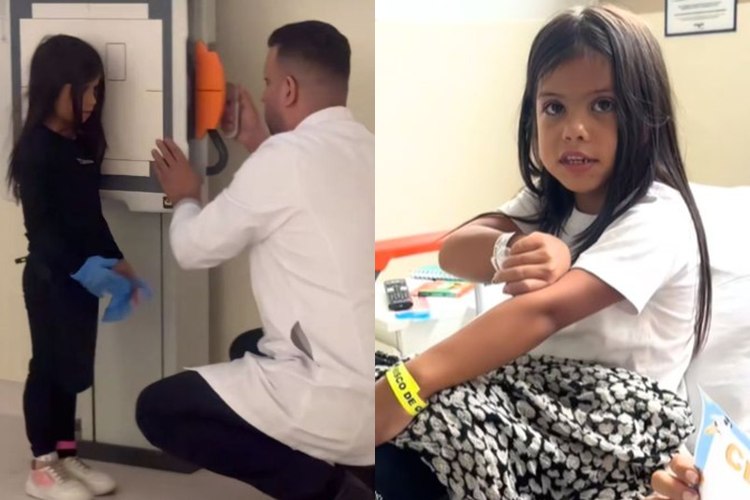 Sophia, filha de Maíra Cardi e Arthur Aguiar, é internada às pressas em hospital