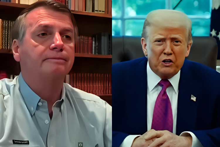 Trump volta a defender Bolsonaro e pede: ‘Deixem o grande ex-presidente em paz!’