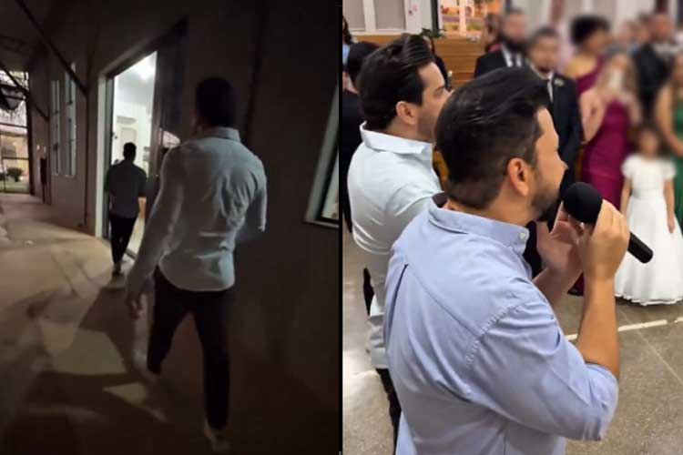 Dupla sertaneja invade casamento e deixa noivos sem reação: ‘Eles amaram’