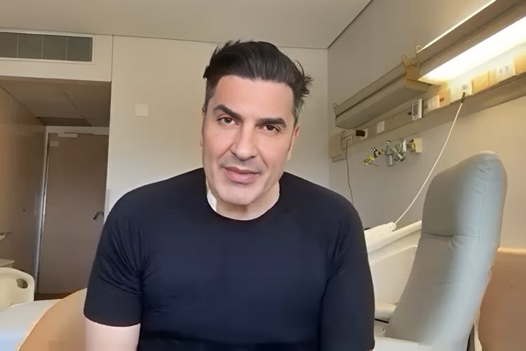 Edu Guedes surge pela primeira vez e vai às lágrimas após cirurgia para retirada de tumor