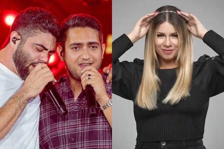Henrique e Juliano vão às lágrimas ao prestarem homenagem a Marília Mendonça em show