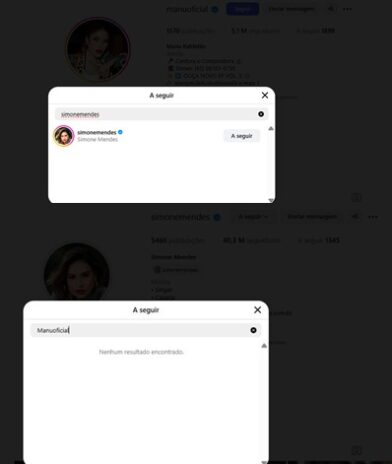 Manu Bahtidão e Simone Mendes Manu Bahtidão e Simone Mendes (Reprodução: Instagram)