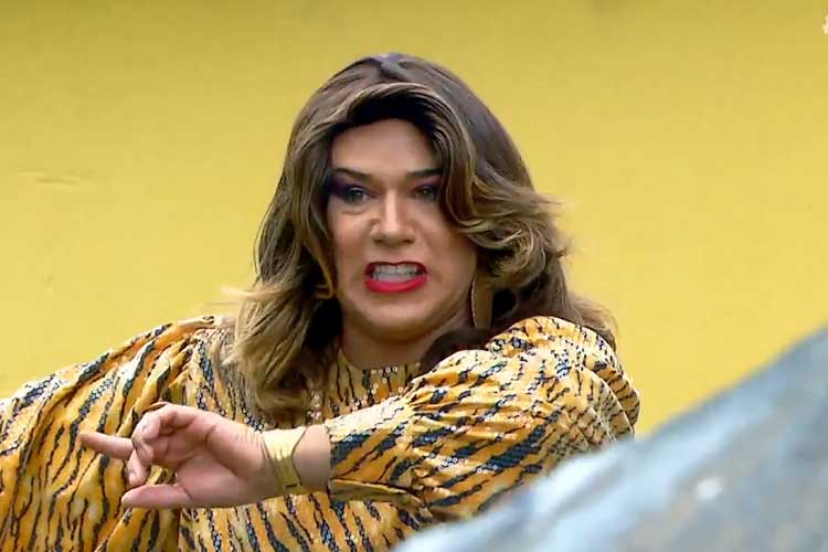 Narcisa Narcisa era uma das personagens de Tiago Barnabé no SBT (Créditos: Reprodução)