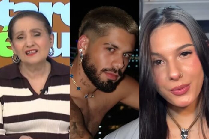 Sonia Abrão, Zé Felipe e Ana Castela (Reprodução: RedeTV/Instagram)