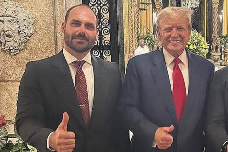 Eduardo Bolsonaro e Trump