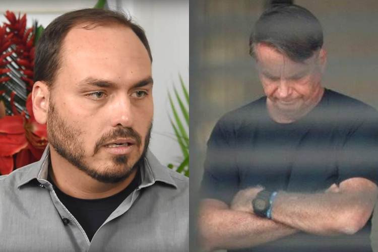 Bolsonaro e o filho - Youtube e Instagram