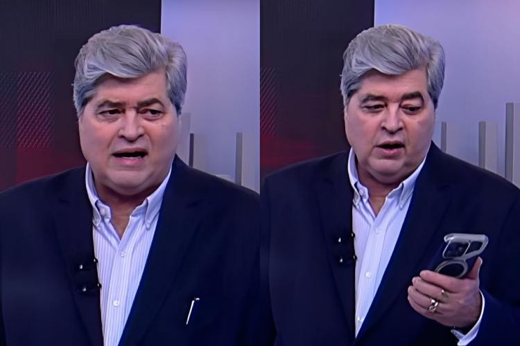 Datena se revolta por receber ligações suspeitas ao vivo e dispara: “Enchendo o meu saco”