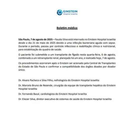 Faustão - Boletim Médico