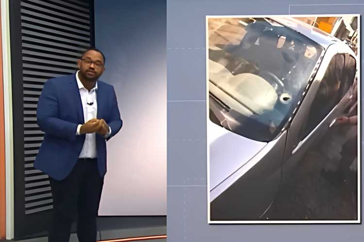Repórter da Globo interrompe matéria às pressas após tiroteio