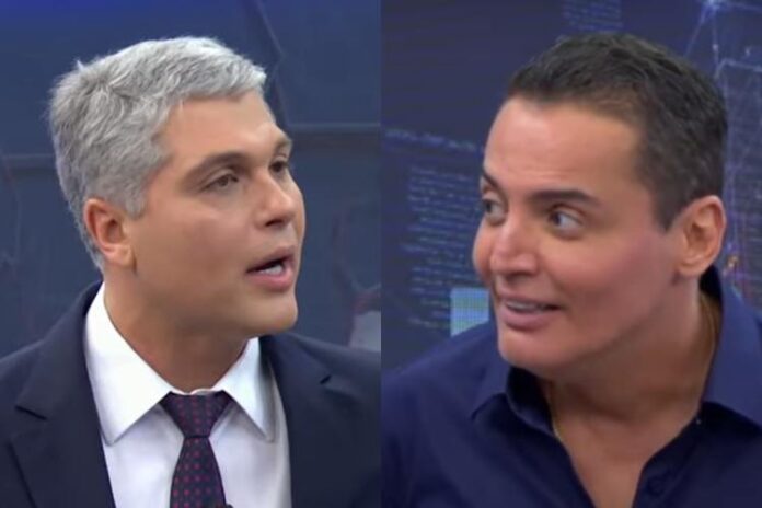 Joel Datena e Leo Dias (Reprodução: Band TV)