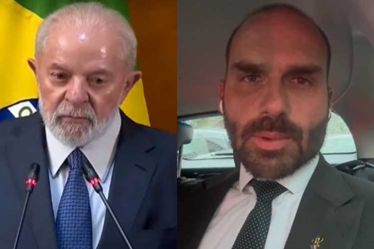 ‘Esta é a verdadeira traição da pátria’, diz Lula sobre Eduardo Bolsonaro