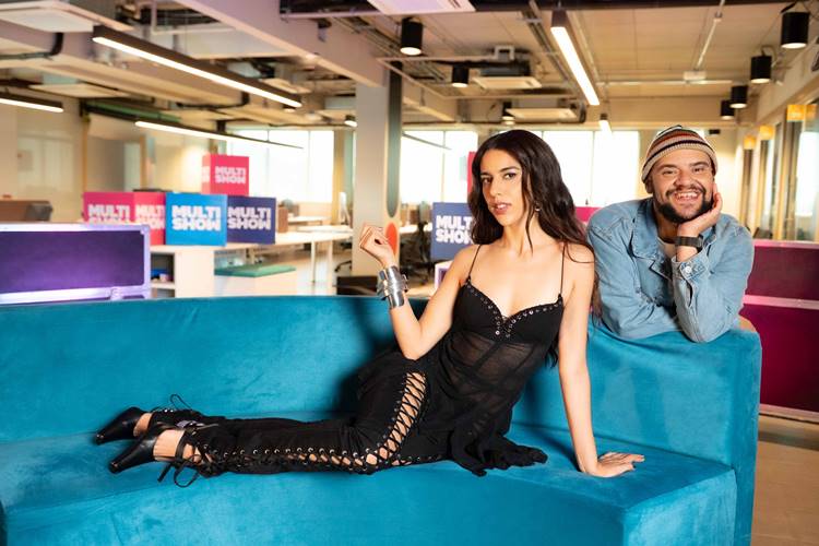 Marina Sena estreia como apresentadora em nova temporada do ‘TVZ Ao Vivo’ ao lado de Gominho no Multishow