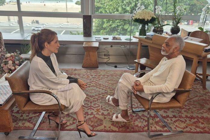 Poliana Abritta e Gilberto Gil Poliana Abritta e Gilberto Gil