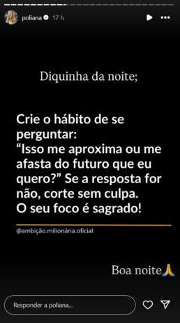 Post de Poliana Rocha