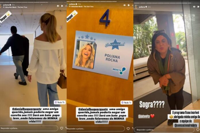 Post de Poliana Rocha na RedeTV! (Reprodução: Instagram)