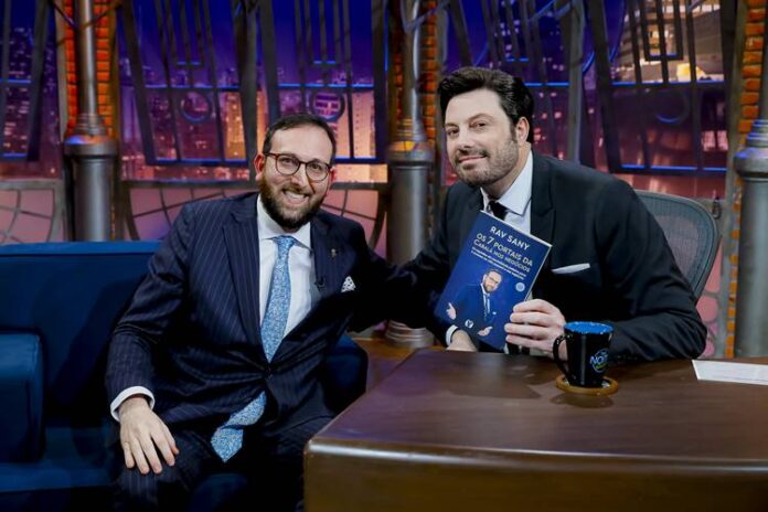 Rabino Rav Sany e Danilo Gentili Rabino Rav Sany e Danilo Gentili